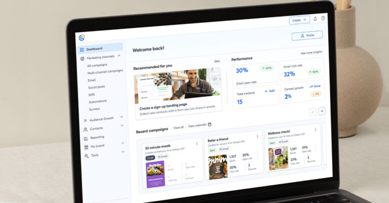 Constant Contact Dashboard
